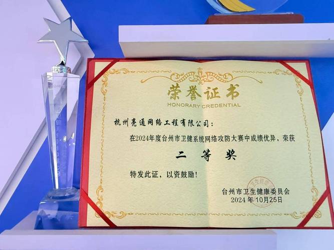 喜报!杭州亮通在2024年度台州市卫健系统网络攻防大赛中斩获佳绩